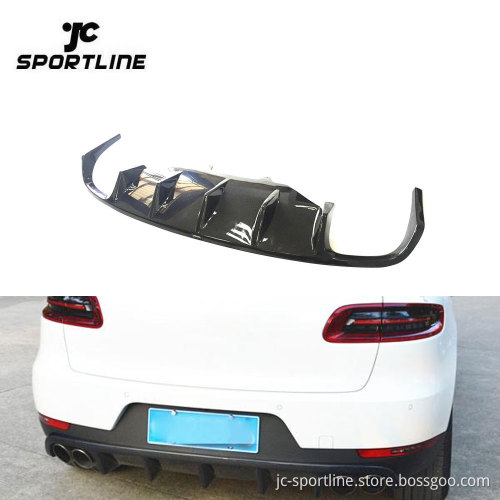 JC Style K Style Carbon Fiber Rear Diffuser for Porsche Macan 2014